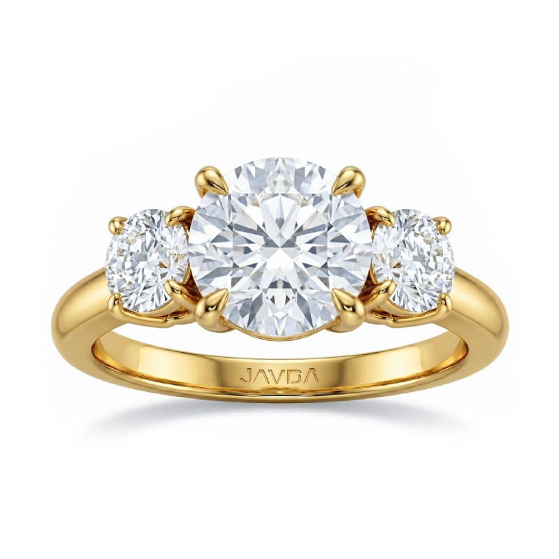  diamond Ring 18k Gold Yellow