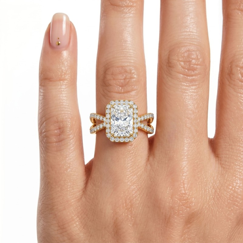  diamond Ring 14k Gold Yellow