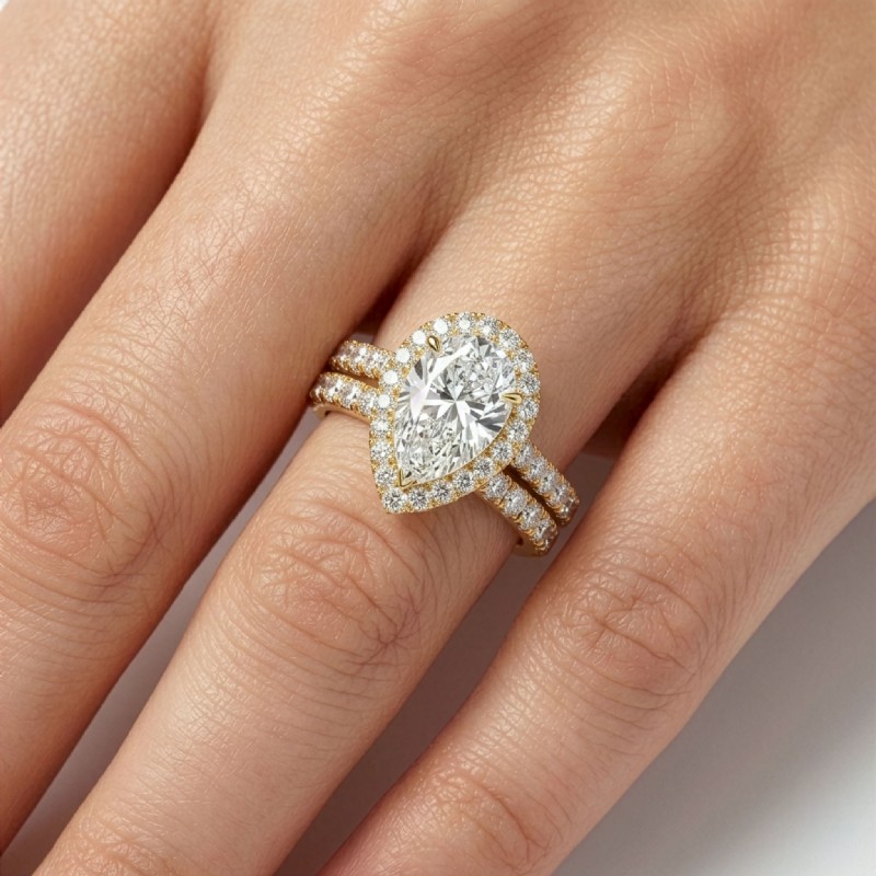  diamond Ring 14k Gold Yellow