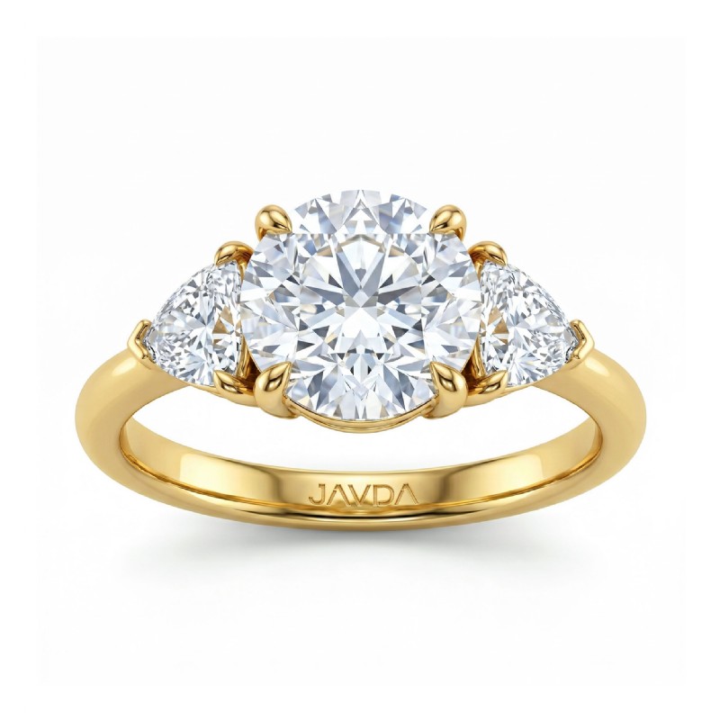  diamond Ring 18k Gold Yellow