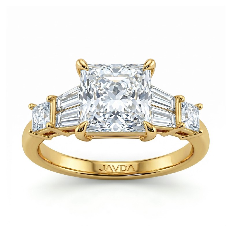  diamond Ring 18k Gold Yellow