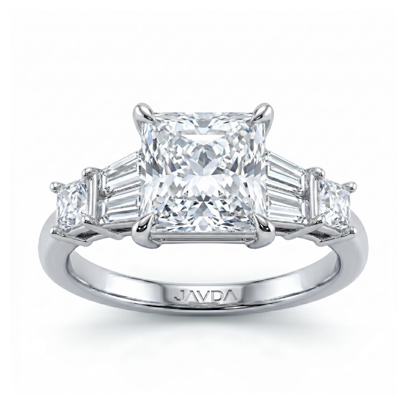  diamond Ring 14k Gold White