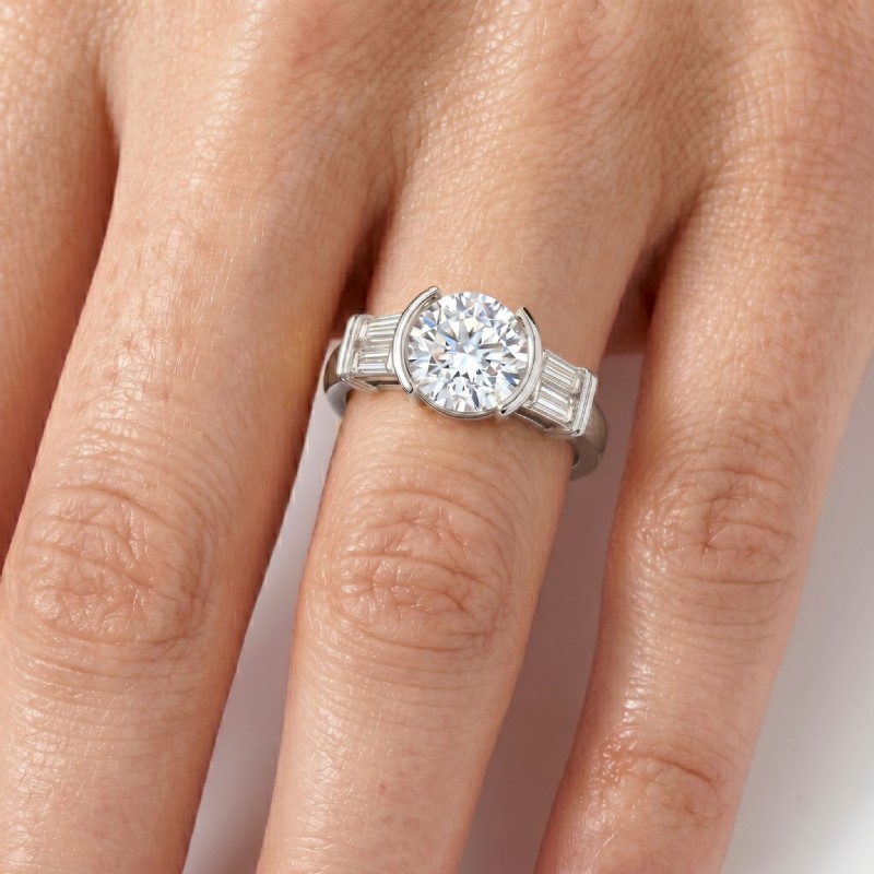  diamond Ring 14k Gold White