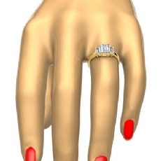  diamond Ring 14k Gold Yellow