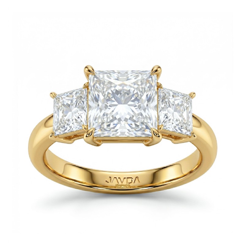  diamond Ring 18k Gold Yellow