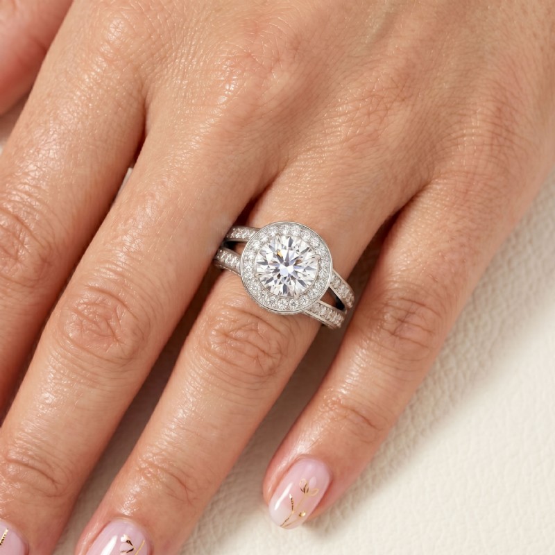  diamond Ring 14k Gold White