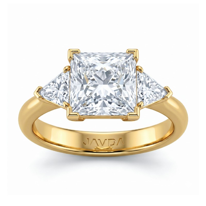  diamond Ring 18k Gold Yellow