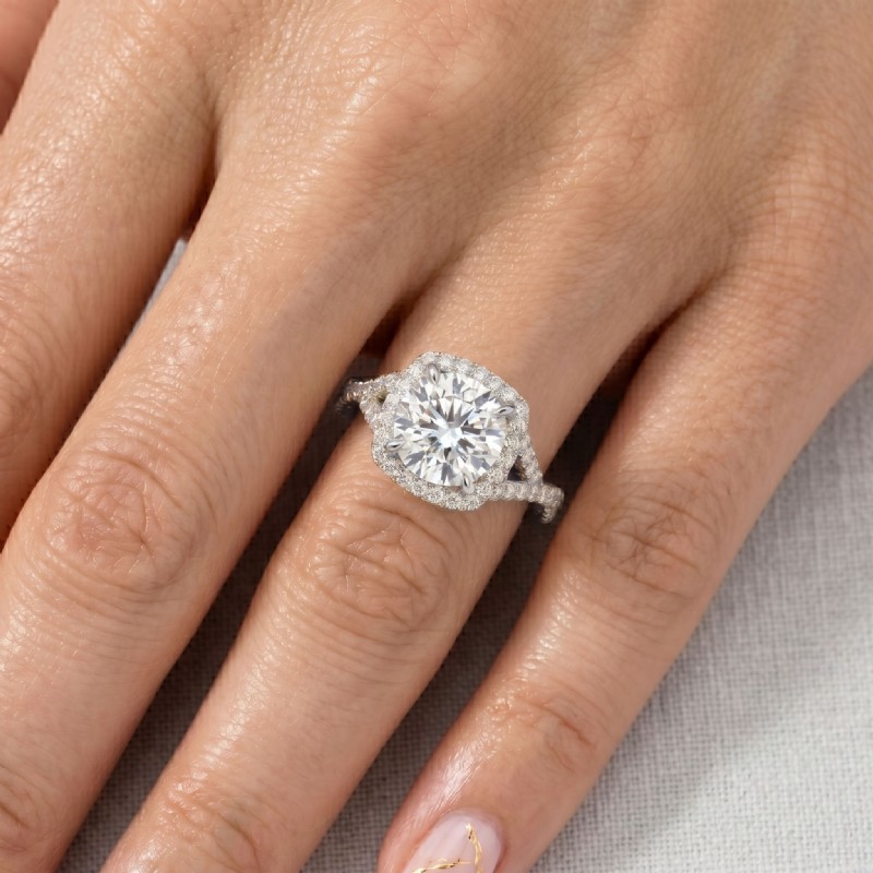  diamond Ring 14k Gold White