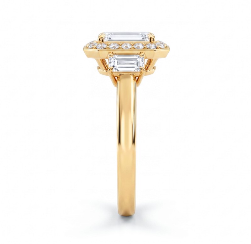  diamond Ring 18k Gold Yellow