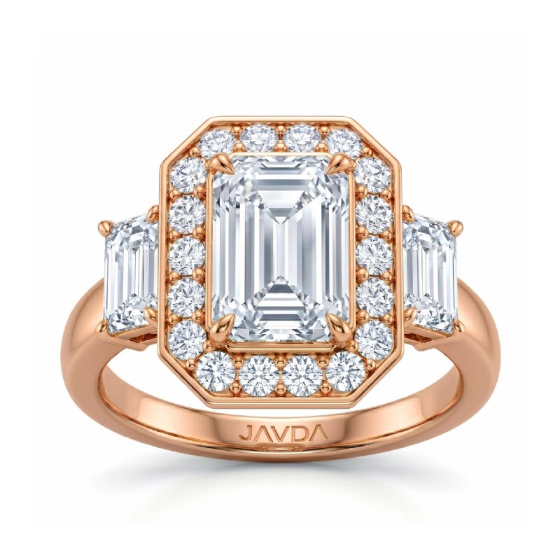  diamond Ring 14k Rose Gold