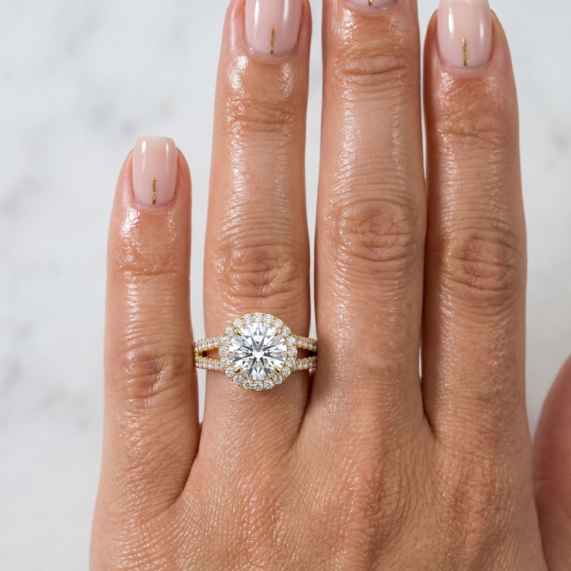  diamond Ring 14k Gold Yellow