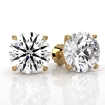 IGI Certified Lab grown Round Diamond Stud Prong Earring 14k Yellow Gold 8Ct - javda.com 