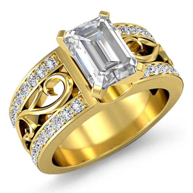  diamond Ring 14k Gold Yellow