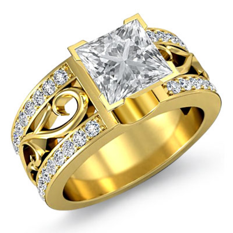 diamond Ring 14k Gold Yellow
