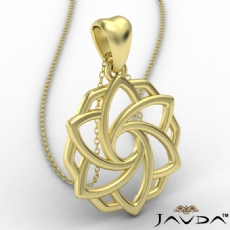 Good Luck Celtic Gold Pendant Necklace 18