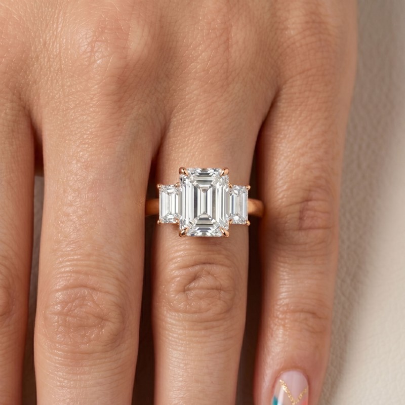  diamond Ring 14k Rose Gold