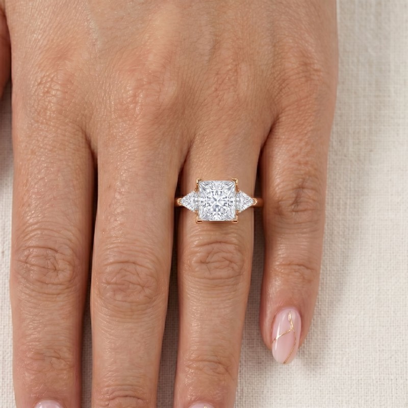  diamond Ring 14k Rose Gold