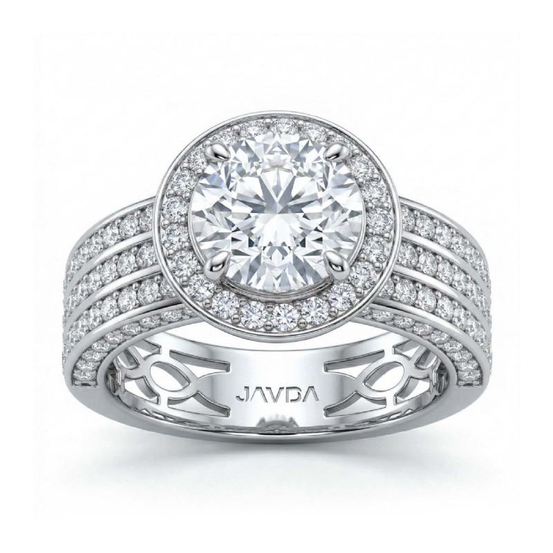  diamond Ring 14k Gold White