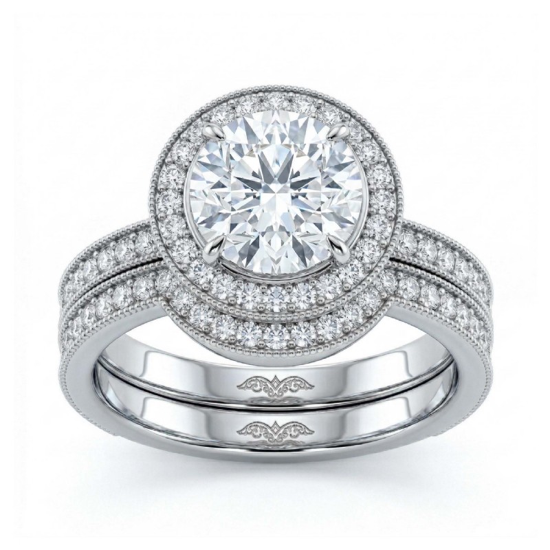  diamond Ring 14k Gold White