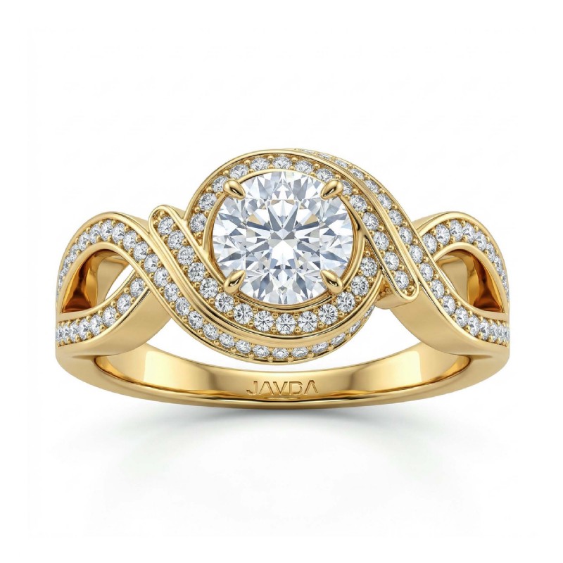  diamond Ring 14k Gold Yellow
