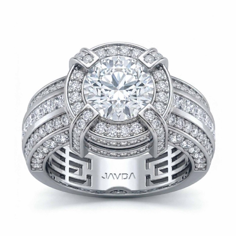  diamond Ring 14k Gold White