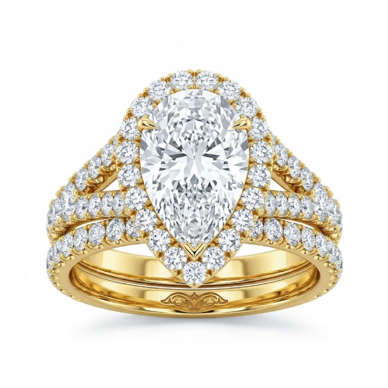  diamond Ring 14k Gold Yellow