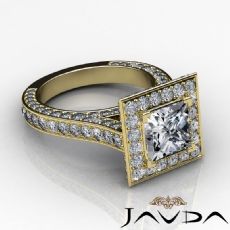 Cathedral Circa Halo Pave diamond Hot Deals 14k Gold Yellow