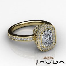 Crown Halo Petite Pave Set diamond Hot Deals 18k Gold Yellow