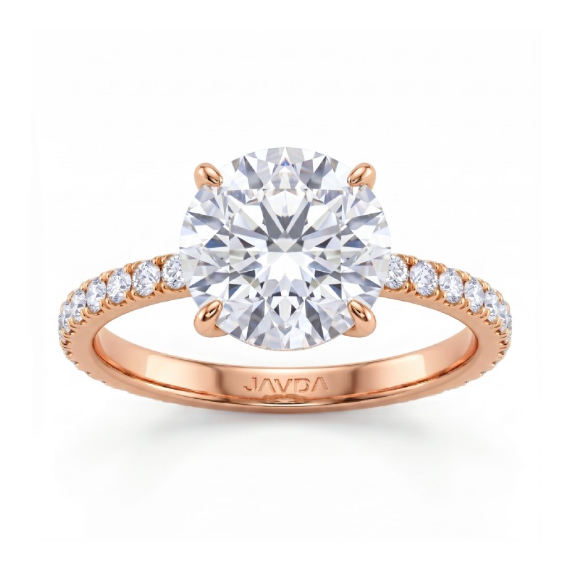  diamond Ring 14k Rose Gold