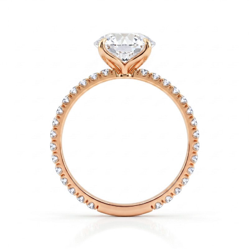  diamond Ring 14k Rose Gold