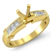 0.4Ct Diamond Engagement Womens Ring Princess Semi Mount 18k Yellow Gold - javda.com 
