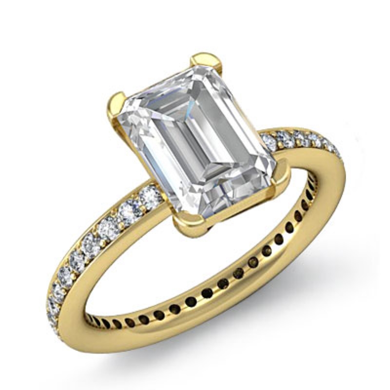 Eternity Classic Sidestone diamond Hot Deals 14k Gold Yellow