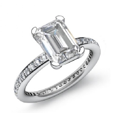 Eternity Classic Sidestone diamond Hot Deals 18k Gold White