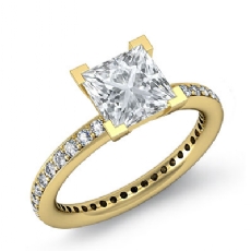 Eternity Classic Sidestone diamond  18k Gold Yellow
