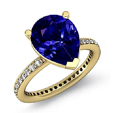 Eternity Classic Sidestone diamond Hot Deals 18k Gold Yellow