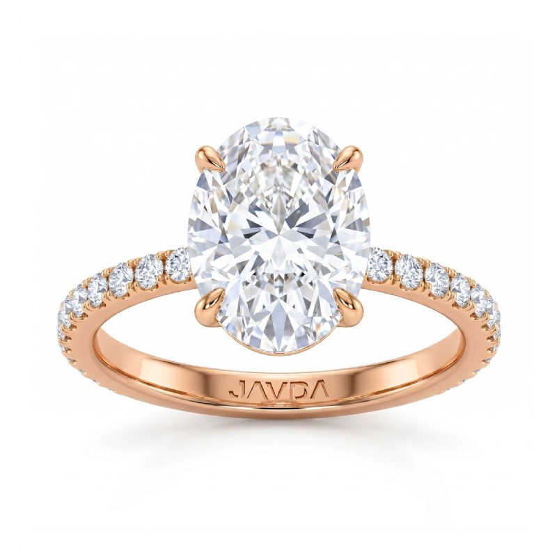  diamond  18k Rose Gold