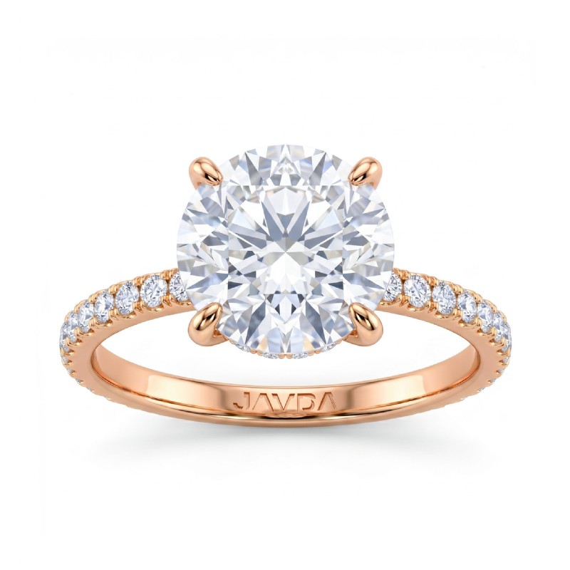  diamond Ring 14k Rose Gold