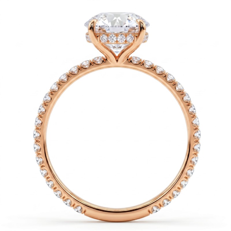  diamond Ring 14k Rose Gold