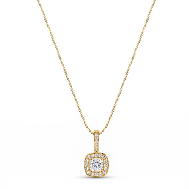  diamond Pendant 18k Gold Yellow