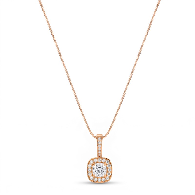  diamond Pendant 14k Rose Gold