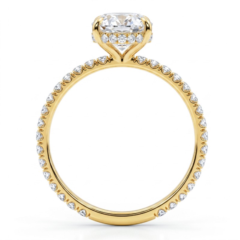  diamond Ring 14k Gold Yellow