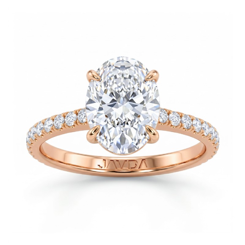  diamond  18k Rose Gold