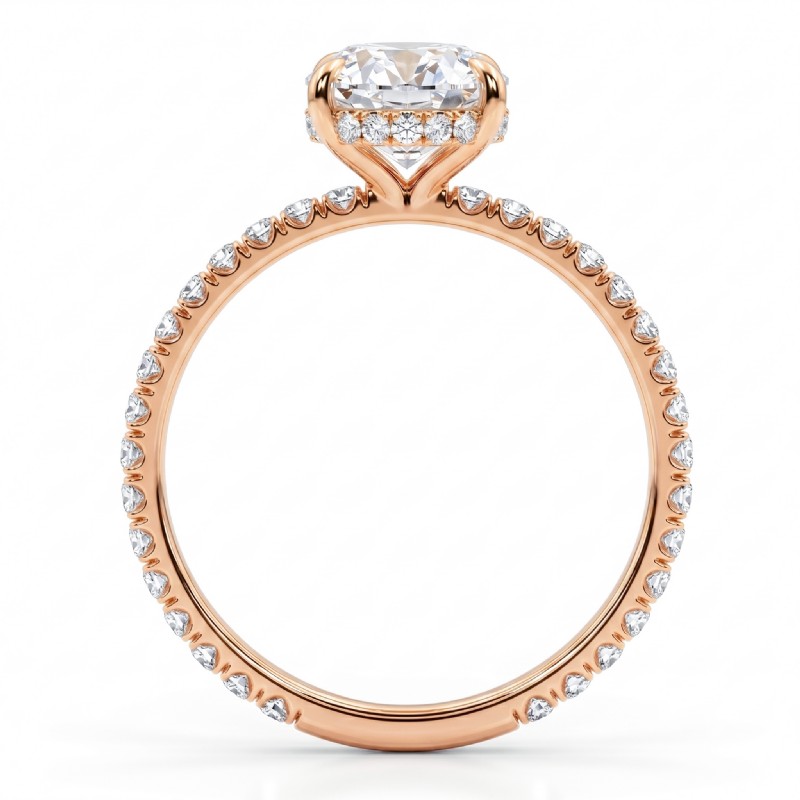  diamond  18k Rose Gold