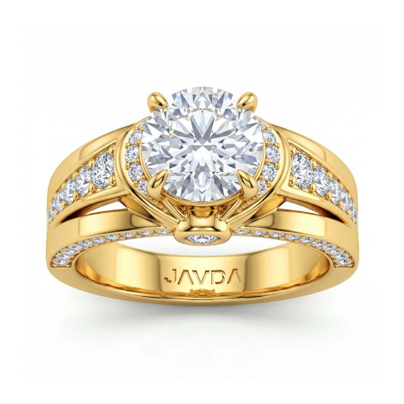  diamond Ring 14k Gold Yellow