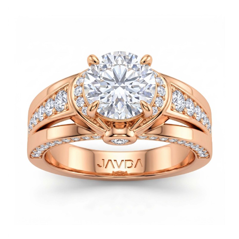  diamond Ring 14k Rose Gold