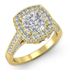 Circa Halo Floral Motif diamond Ring 14k Gold Yellow
