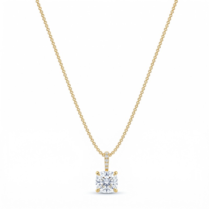 diamond Pendant 14k Gold Yellow