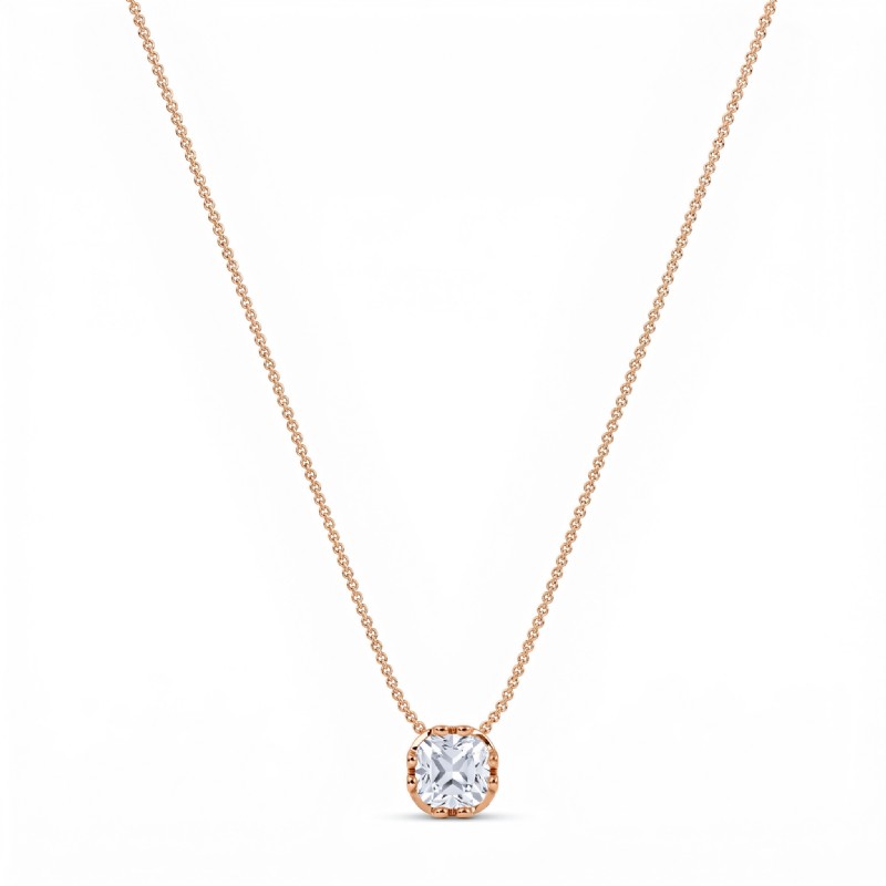  diamond Pendant 14k Rose Gold