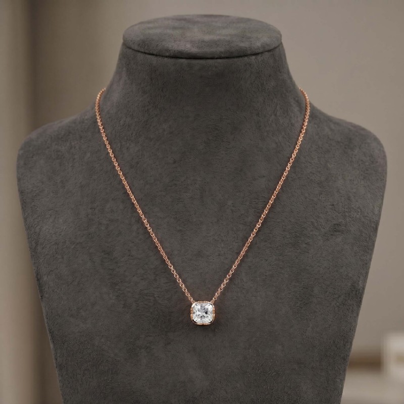  diamond Pendant 14k Rose Gold