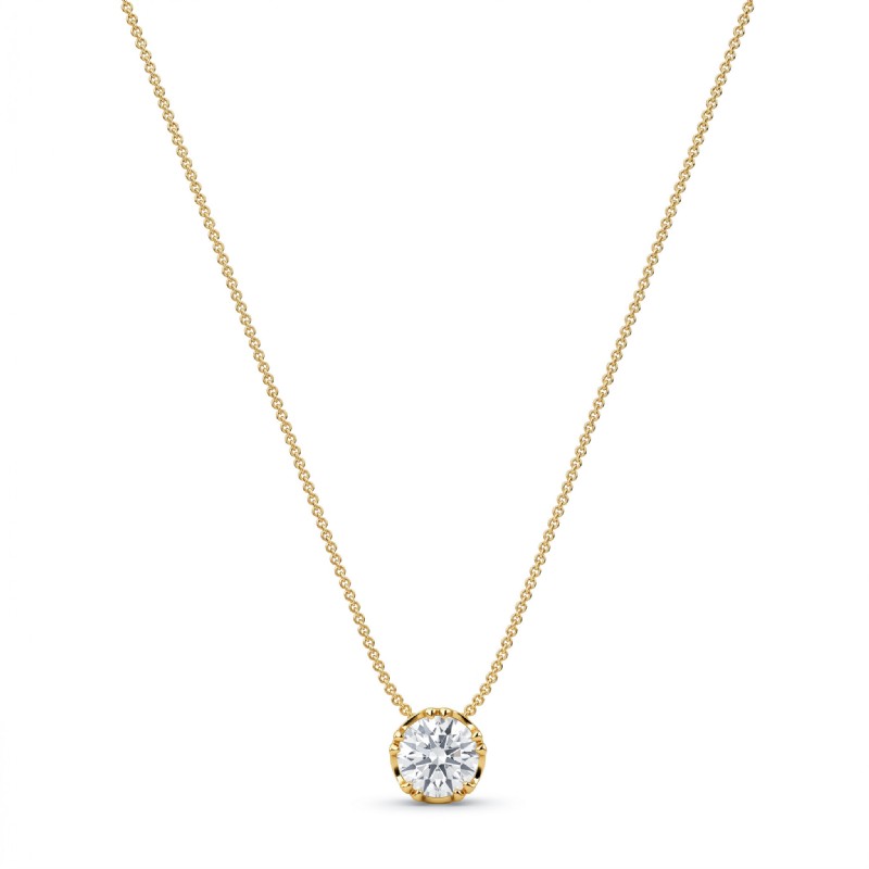  diamond Pendant 14k Gold Yellow